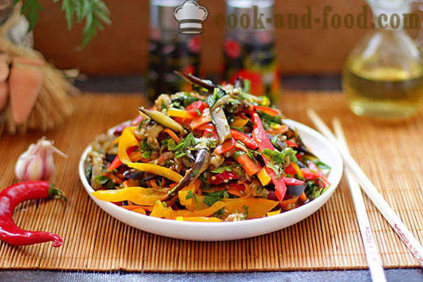 Salata Rețetă de vinete și legume în coreeană