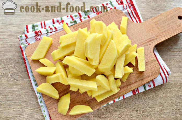 Cartofi prăjiți cu brânză - modul de a găti cartofi delicioase cu brânză, un pas cu pas reteta fotografii
