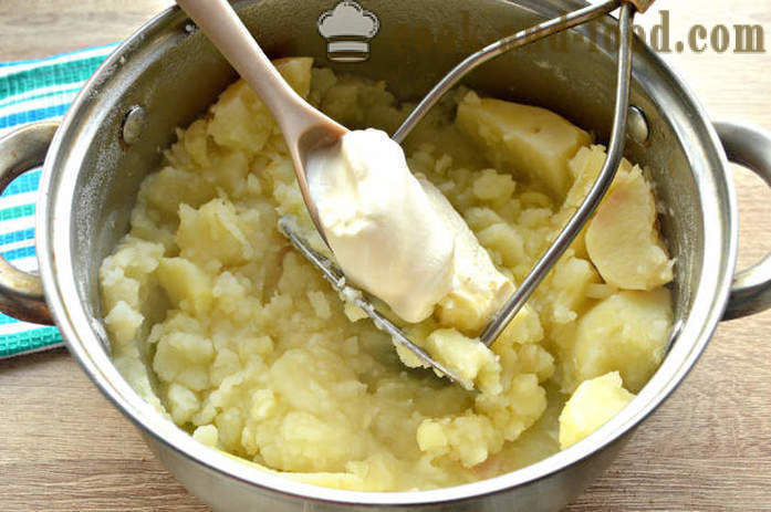 Cartofi piure cu smântână - cum să gătească piure de cartofi, un pas cu pas reteta fotografii
