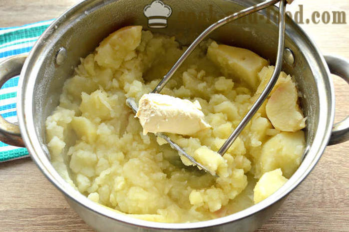 Cartofi piure cu smântână - cum să gătească piure de cartofi, un pas cu pas reteta fotografii