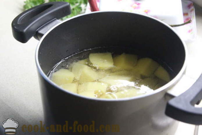 Supa Fidea cu carne de pui si cartofi - cum să pregătească o supă de cartofi delicios cu tăiței și pui, cu un pas cu pas fotografii rețetă