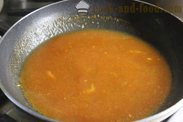 Mitboly de pui - cum să gătească chiftele în sos, pas cu pas foto-reteta sos mitbolov