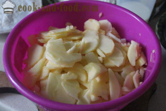 Plăcintă cu mere simplu cu lapte de ghimbir - cum se coace o plăcintă cu mere cu ghimbir în cuptor, cu un pas cu pas reteta fotografii