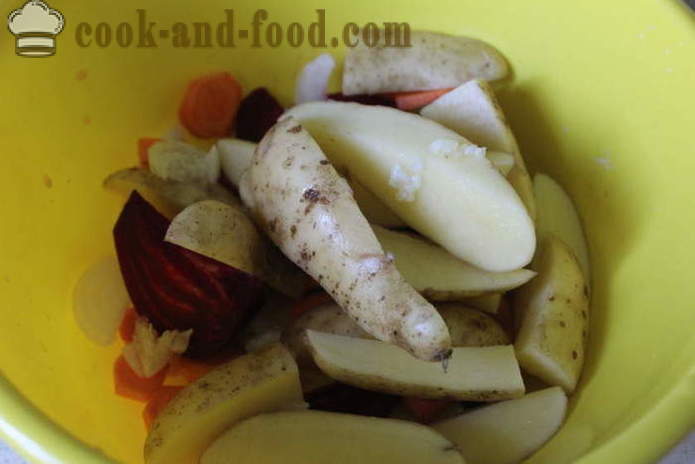 Legume prăjite în cuptor - legume, cum ar fi coapte în folie corect și gustoase în cuptor, cu un pas cu pas reteta fotografii