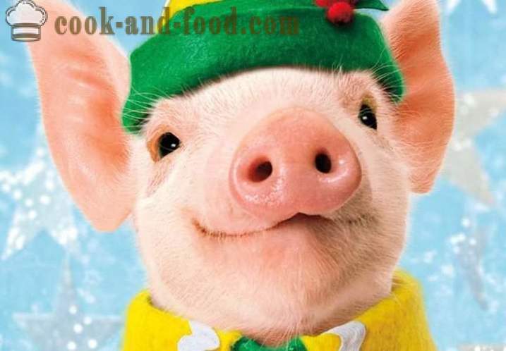 Ce să se pregătească pentru Anul Nou 2019 Anul Porcului - meniul de Anul Nou pe Anul Porcului, sau Boar, rețete cu fotografii