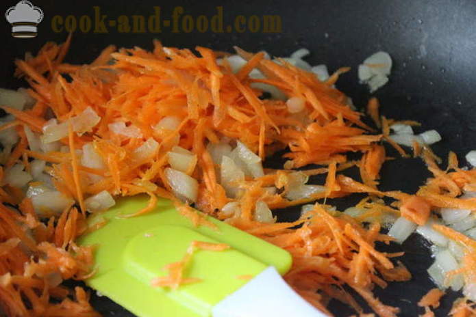 Ficat de pui prăjit în smântână, morcovi și ceapă - cum să gătească un ficat de pui delicios în cuptor, cu un pas cu pas reteta fotografii