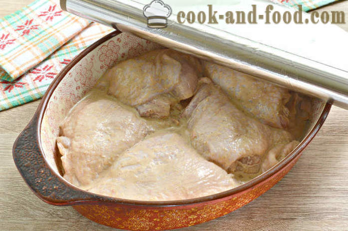 Pulpe de pui în cuptor - modul de a găti pulpele de pui în sos de maioneza si soia, un pas cu pas reteta fotografii