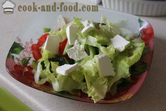 Salata de legume cu feta - cum să pregătească o salata cu branza si legume feta, cu un pas cu pas reteta fotografii