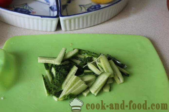 Salata de legume cu feta - cum să pregătească o salata cu branza si legume feta, cu un pas cu pas reteta fotografii