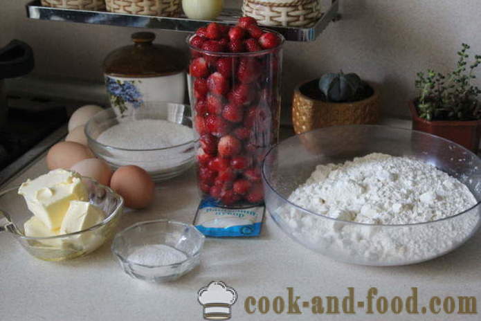 Burete Berry acrișoară Charlotte plăcintă - cum să faci o tarta boabe în cuptor, cu un pas cu pas reteta fotografii