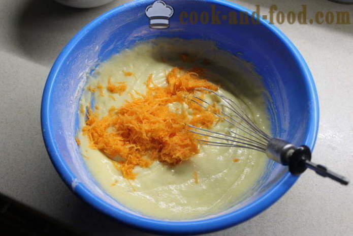 Morcov tort cu coaja de portocala - cum se coace un tort cu portocale si morcov, cu un pas cu pas reteta fotografii