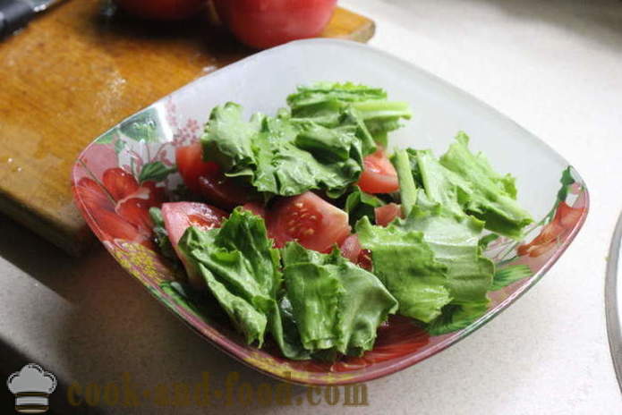 Salata delicioasa cu rucola și roșii - cum să pregătească o salata de rucola, pas cu pas reteta fotografii