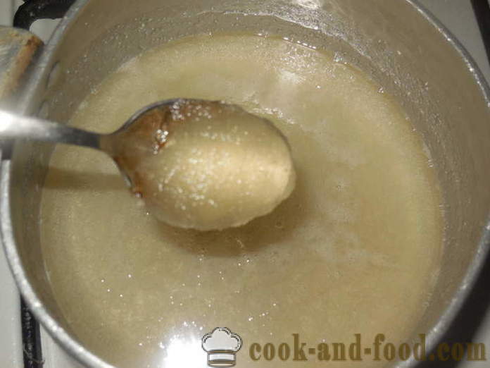 Cireașa cu gelatina pentru pască - cum să se pregătească glazura fără ouă, pas cu pas reteta fotografii
