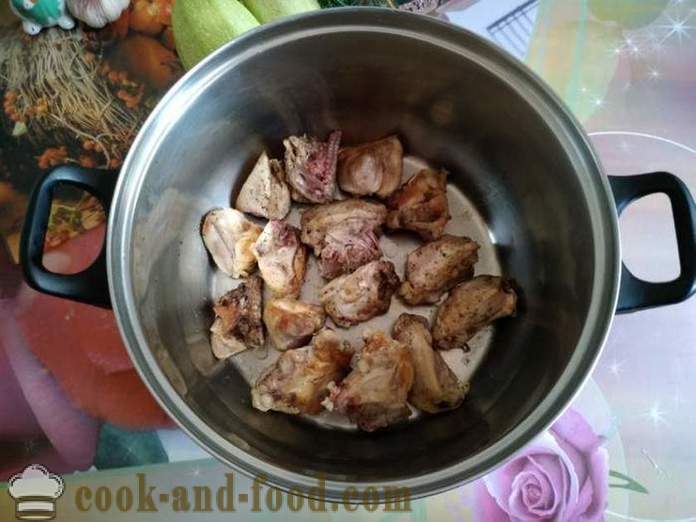 Carne presata de vita cu cartofi și dovlecei - cum să gătească o tocană de legume delicioase cu dovlecei, un pas cu pas reteta fotografii