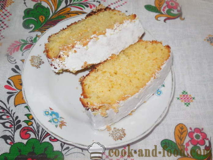 Cupcake simplă pe maioneza si smantana - cum se coace un tort fără unt, un pas cu pas reteta fotografii