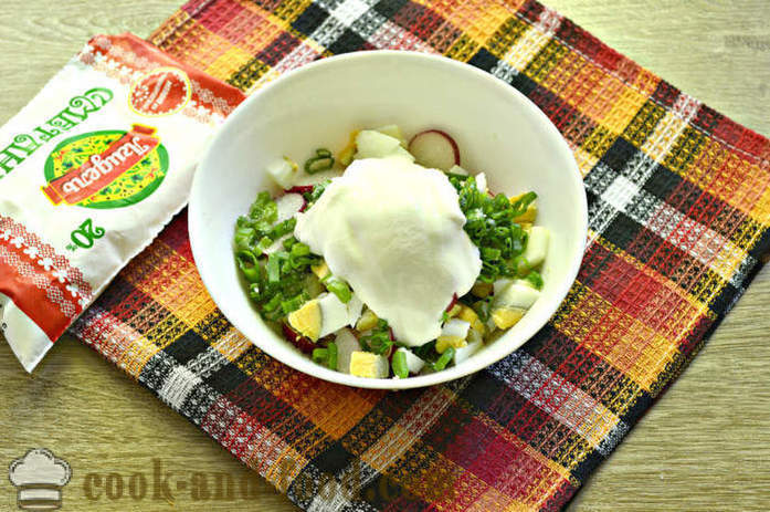 Salata cu ridichi și rubarbă - cum să faci o salata de ridiche și rubarbă, un pas cu pas reteta fotografii