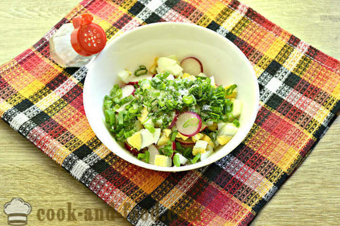 Salata cu ridichi și rubarbă - cum să faci o salata de ridiche și rubarbă, un pas cu pas reteta fotografii