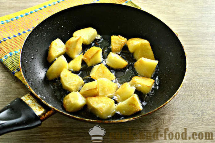 Salata calda cu cartofi si maioneza - Cum de a găti o salata calda de cartofi, un pas cu pas reteta fotografii
