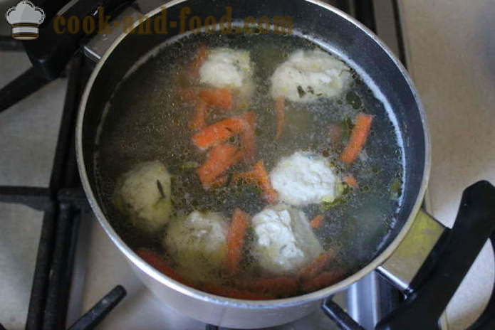 Supa de spanac cu smântână și găluște - cum să gătească supa cu spanac congelat, pas cu pas reteta fotografii