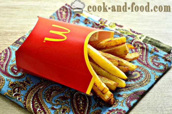 Cartofi prăjiți în McDonalds - cum să gătească cartofi prăjiți în tigaie, un pas cu pas reteta fotografii