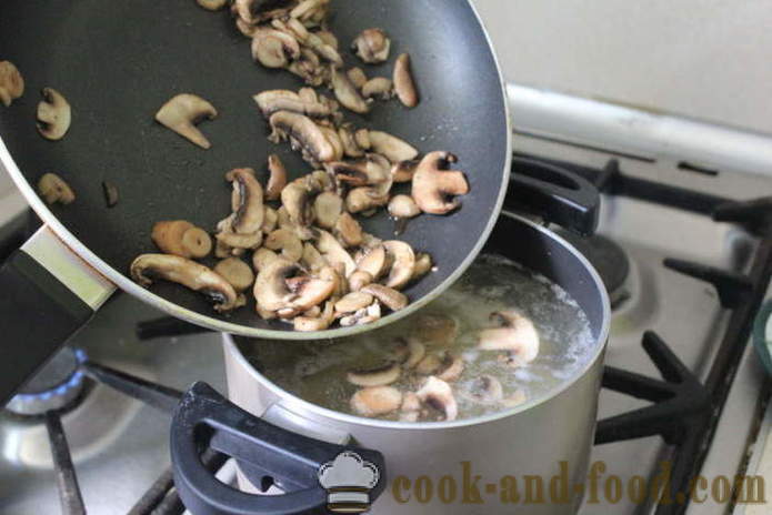 Supa de cartofi cu ciuperci Cehă - modul de a găti supă Cehă cu ciuperci, un pas cu pas reteta fotografii