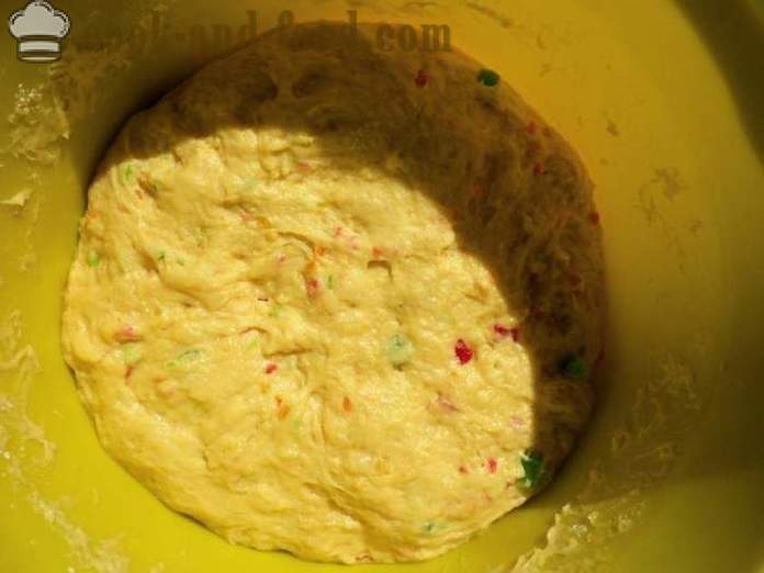 Tort șofran cu proteine ​​glazură - cum să gătească un tort cu glazură, un pas cu pas reteta fotografii
