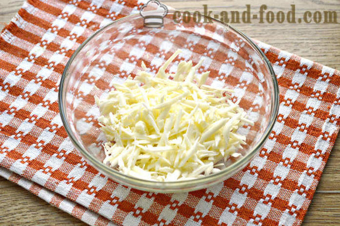 Salata cu carne de pui și brânză - cum de a găti salata de pui cu branza topita, un pas cu pas reteta cu fotografii și video