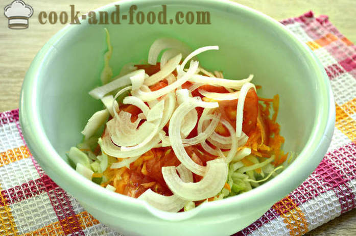 Pas cu pas reteta delicioasa fotografie salata de varză proaspete și morcovi - cum să gătească o salata delicioasa de tineri varză și morcovi