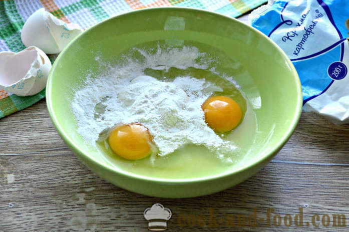 Rulouri de ou cu amidon si maioneza - modul de a face clatite pentru salata de ou, un pas cu pas reteta fotografii