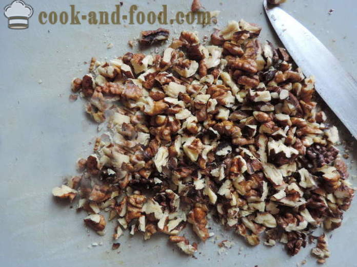 Tort de afine cu nuci - cum să facă plăcintă de afine cu nuci și cacao, cu un pas cu pas reteta fotografii