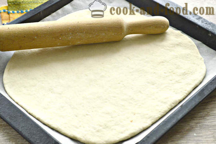 Tort de drojdie Lean cu varza - cum se coace o plăcintă fără carne varză în cuptor, cu un pas cu pas reteta fotografii