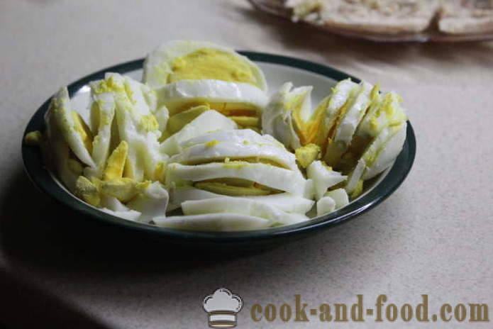 Salata de pui gratinat cu ceapa si murate - Cum se pregătește o salata cu ceapa si murate de pui, cu un pas cu pas reteta fotografii