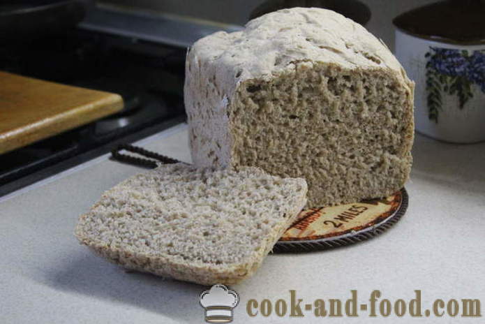 Pâine rustică în pâine din secară producător și făină de grâu integral - cum să facă pâine din diferite tipuri de făină în aparat de făcut pâine, un pas cu pas reteta fotografii