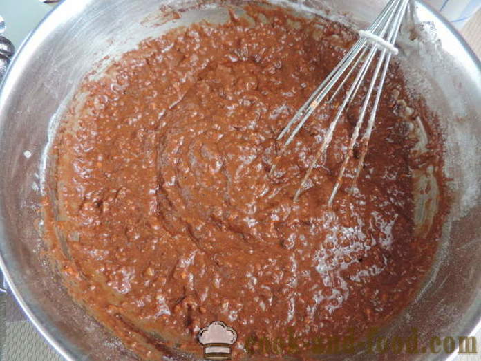 Cel mai simplu tort de ciocolata morcov cu ulei vegetal - cum să gătească tort de morcovi în cuptor, cu un pas cu pas reteta fotografii