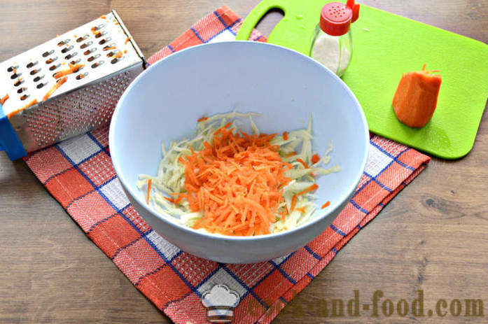 Salata de ridiche alba si morcov, mere și varză - cum să pregătească o salata de ridiche alba si unt, cu un pas cu pas reteta fotografii