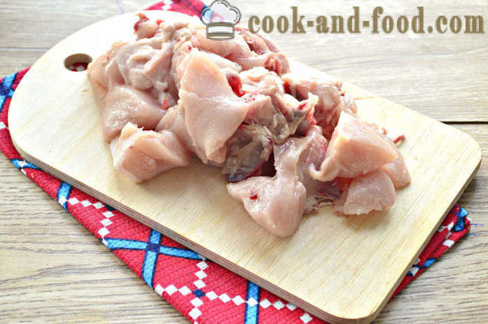 Cartofi copti cu carne de pui - cum să gătească o tocană delicioasă de cartofi cu carne de pui, un pas cu pas reteta fotografii