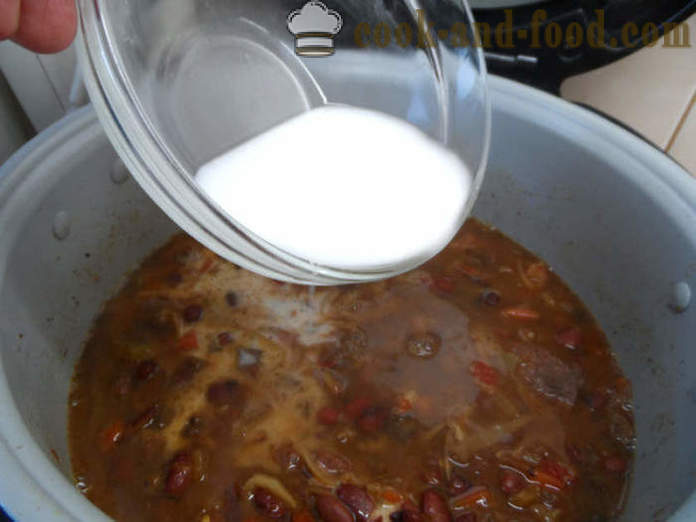 Gros supa de chili con carne - cum să gătească un clasic chili con carne, pas cu pas reteta fotografii