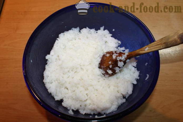 Cel mai bun orez sushi cu oțet de orez - cum să gătească orez pentru sushi acasă, pas cu pas reteta fotografii