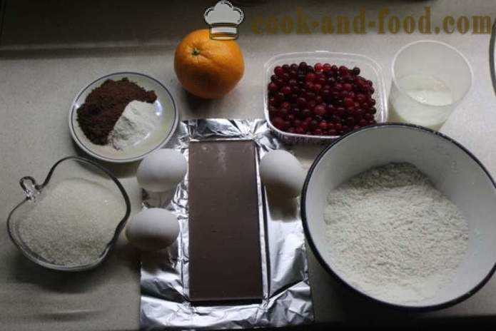 Briose afine cu ciocolata pe chefir - modul de a găti prăjituri cu ciocolată și afine, cu fotografii pas cu pas reteta