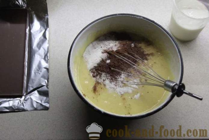 Briose afine cu ciocolata pe chefir - modul de a găti prăjituri cu ciocolată și afine, cu fotografii pas cu pas reteta