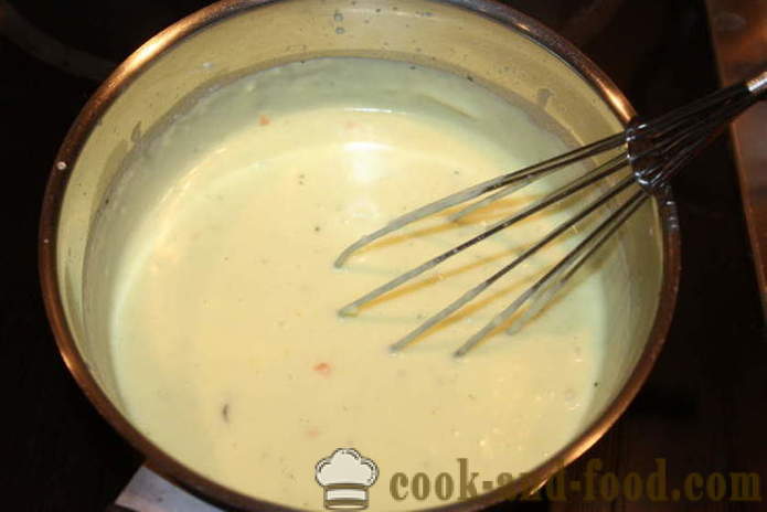 Lasagna cu carne de pui și brânză sos și lapte - cum să gătească lasagna acasă în cuptor, cu un pas cu pas reteta fotografii
