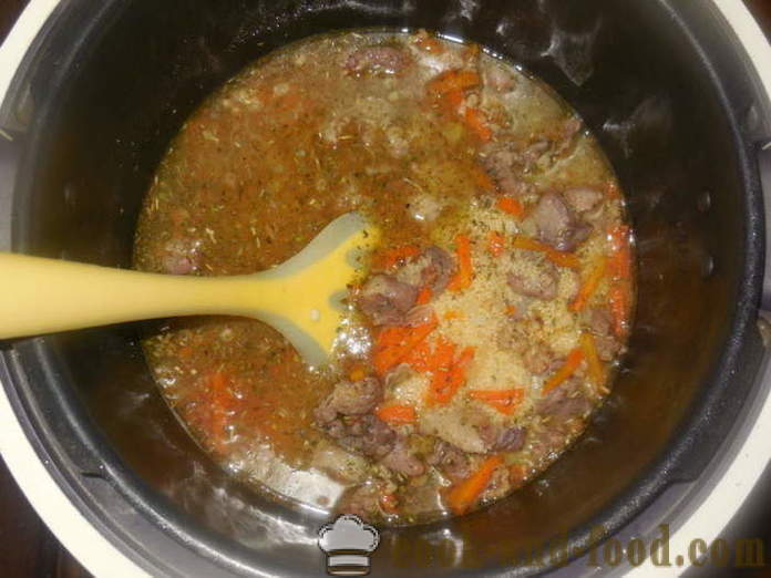 Cușcuș cu carne de miel în multivarka - modul de a găti couscous în multivarka cu carne, un pas cu pas reteta fotografii