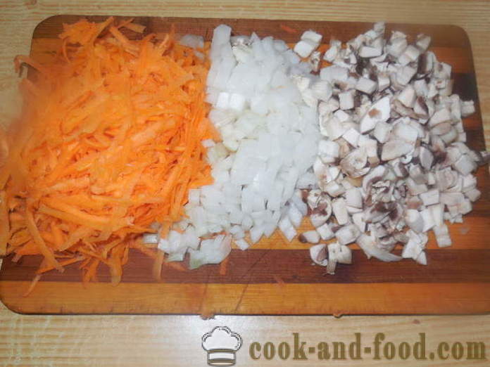 Varza umplute cu hrisca, cartofi și ciuperci - cum să gătească fără carne umplute cu hrisca, un pas cu pas reteta fotografii