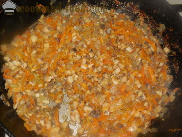 Varza umplute cu hrisca, cartofi și ciuperci - cum să gătească fără carne umplute cu hrisca, un pas cu pas reteta fotografii