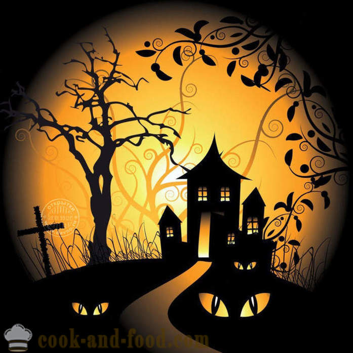Carduri Scary Halloween cu după-amiază - imagini și cărți poștale pentru Halloween pentru gratuit