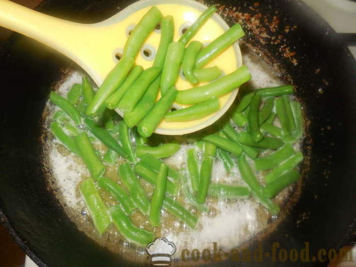 Fasole verde într-o tigaie - cum să gătească o fasole verde delicios, un pas cu pas reteta fotografii