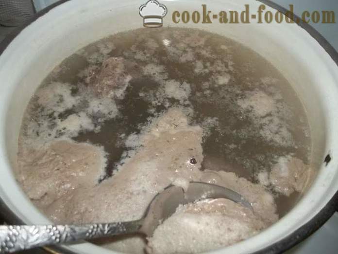 Supa de hrișcă cu carne de vită - cum să gătească supa de hrișcă bulion, un pas cu pas reteta fotografii