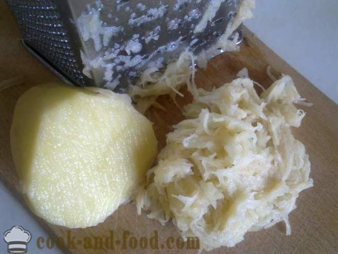 Caserola de cartofi cruzi rasă cu brânză și usturoi - cum să gătească o caserolă delicios de cartofi în cuptor, cu un pas cu pas reteta fotografii