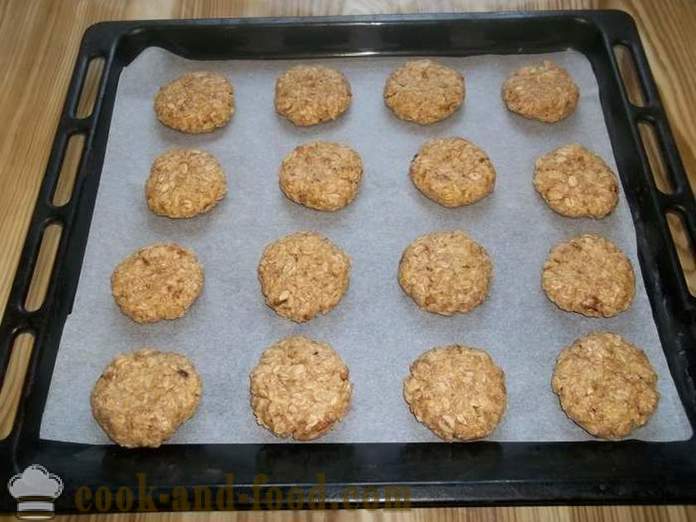 Homemade cookie-uri fulgi de ovăz fulgi de ovăz - modul de a găti cookie-uri fulgi de ovăz la domiciliu, pas cu pas reteta fotografii