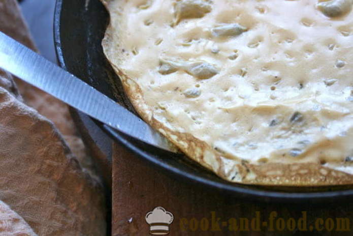 Clatite Omletnye - cum să faci o omletă japoneză, un pas cu pas reteta fotografii